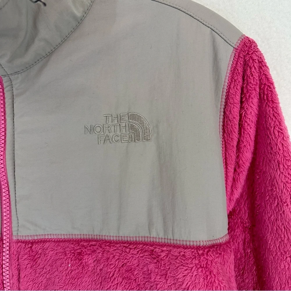 The North Face Full Zip Fuzzy Jacket Kids‎ XL Pink